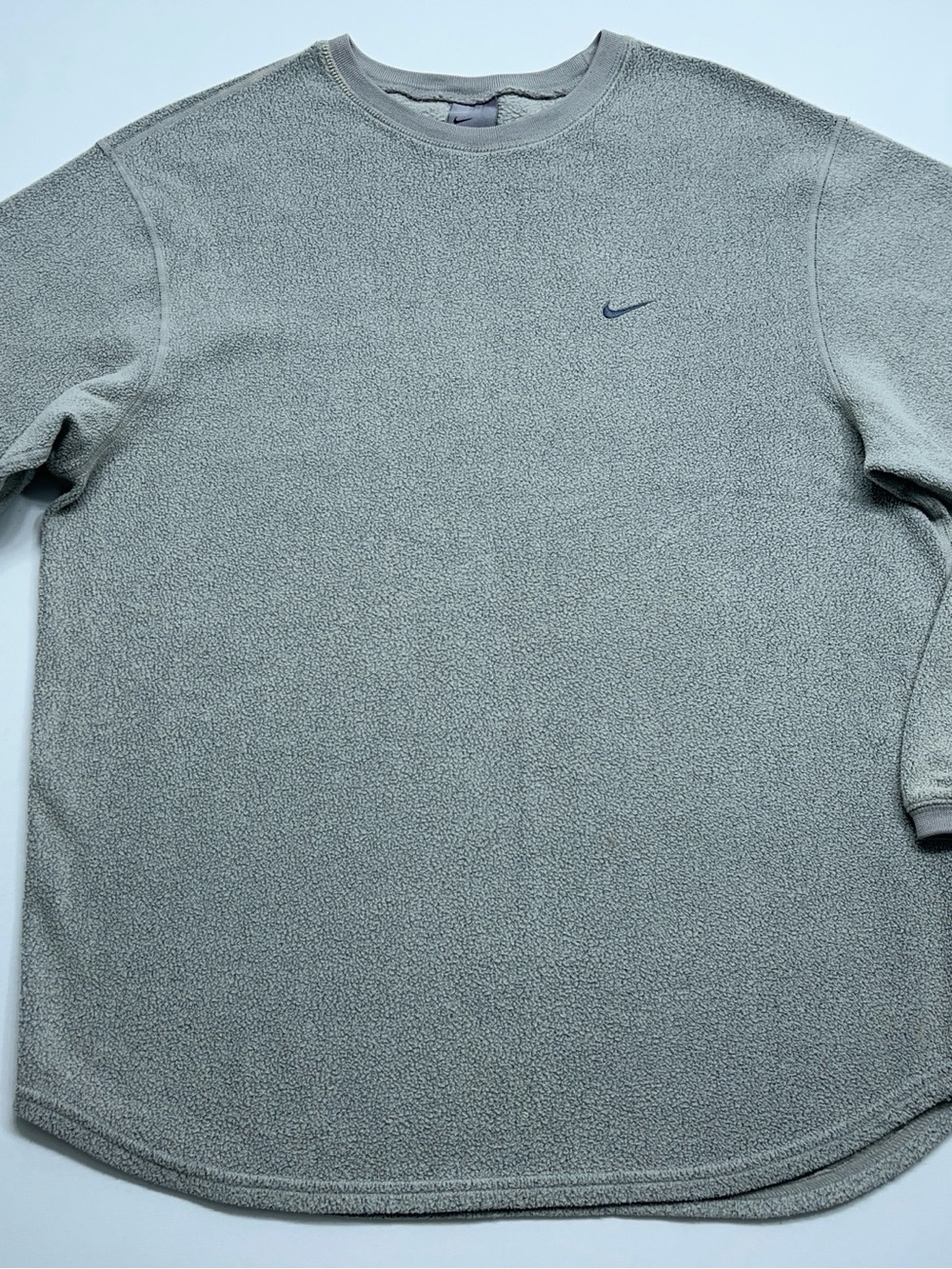 Nike Fleece Pullover Sweater Mens Small Therma-Fit Crewneck Washed Sage Green - Picture 2 of 11